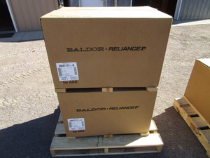 lot 96 image: (2) Baldor 25hp Motors (see pictures for specs)