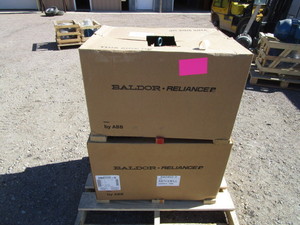 lot 97 image: (2) Baldor 25hp Motors (see pictures for specs)