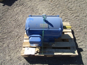 lot 107 image: TECO 30 Motor (see pictures for specs)