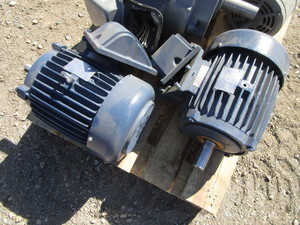 lot 108 image: (2) TECO 25hp Motors (see pictures for specs)