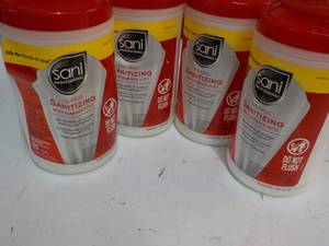 lot 12 image: 4 x Sani Sanitizing Multi Surface W...