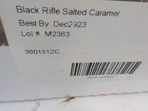 lot 69 image: 12 pack Black Rifle Salted Caramel ...