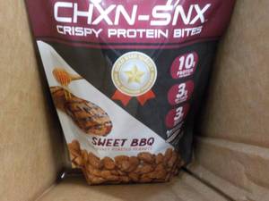 lot 96 image: 7 x 7.15 oz Bags CHXN-SNX Sweet BBQ...