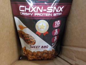 lot 97 image: 7 x 7.15 oz Bags CHXN-SNX Sweet BBQ...