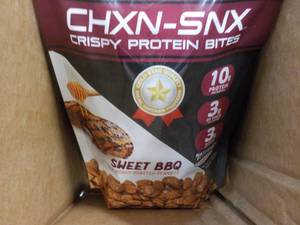 lot 98 image: 7 x 7.15 oz Bags CHXN-SNX Sweet BBQ...