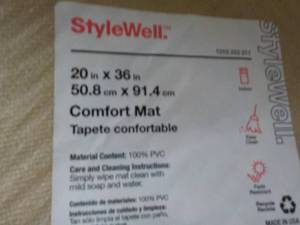 lot 104 image: Stylewell 20 x 36 Comfort Mat Tape...