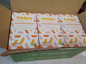 lot 167 image: 96 Helps Organic Tea...