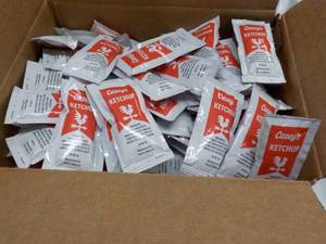 lot 187 image: 2 x 200 ct cases Ketchup Single Ser...
