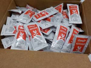 lot 188 image: 2 x 200 ct cases Ketchup Single Ser...