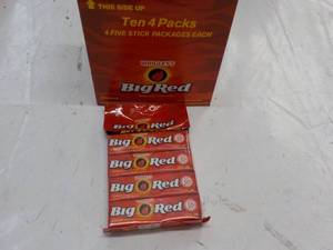 lot 190 image: 10 x 4 x 5 per pack Big Red Gum...