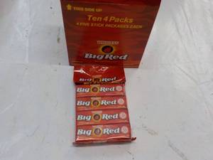 lot 191 image: 10 x 4 x 5 per pack Big Red Gum...