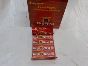 lot 192 image: 10 x 4 x 5 per pack Big Red Gum...