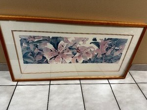 lot 170 image: Gary Bukpvnik Watercolors Framed Print Measuring 48 X 23