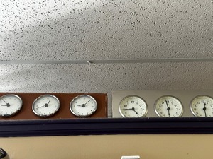 lot 175 image: Two Multi Time Zone Clocks