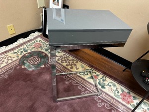 lot 187 image: C Shape Sofa Table With Drawer