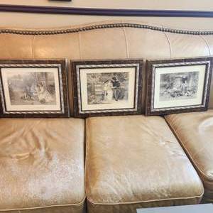 lot 119 image: Three Framed Prints Measuring 19 X 15