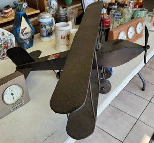 lot 120 image: Metal Decorative Airplane