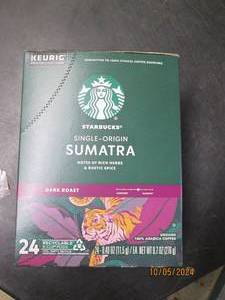starbucks sumatra coffee 24 k kups ...