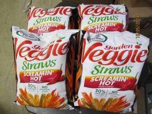 4 packages of garden veggie straws ...