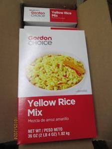 3 boxes of gordon choice yellow rice m...