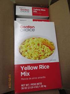 3 boxes of gordon choice yellow rice m...