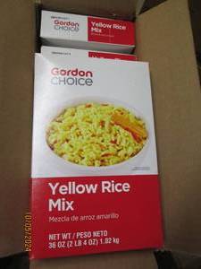 3 boxes of gordon choice yellow rice m...