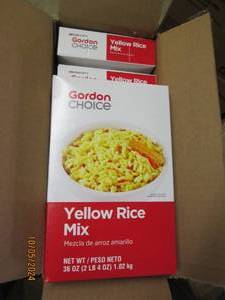 3 boxes of gordon choice yellow rice m...