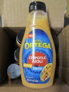 case of 6 ortega chipotle aioli sau...