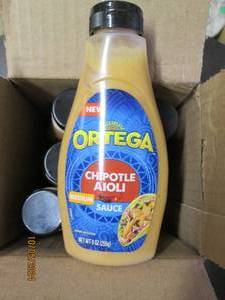 case of 6 ortega chipotle aioli sau...