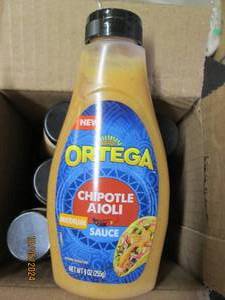 case of 6 ortega chipotle aioli sau...
