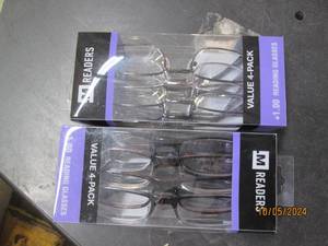 2 new four packs of reading glasses...