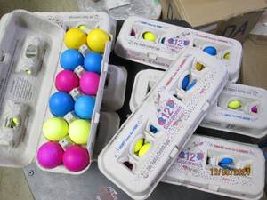 8 packages of 12 easter eggs full o...