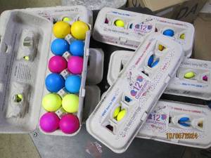 8 packages of 12 easter eggs full o...