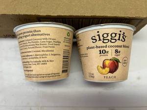 U. 12x 5.3oz Siggis Peach Yogurt-Made with Coconut Milk