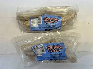 K. 2x 1lb 12oz Wisconsin Maid Natural Casing Bratwursts