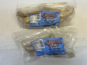 K. 2x 1lb 12oz Wisconsin Maid Natural Casing Bratwursts