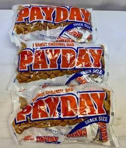 3x 11.6oz PayDay Snack Size Candy Bars