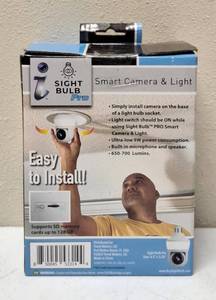 Sight Bulb Pro  (1) WiFi Smart Camera & Light  650 - 700 Lumen  Microphone & Speaker