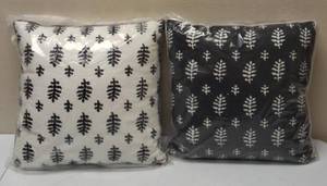 Decorative Pillows  (2) Matching - Black & White - Inverse  NEW