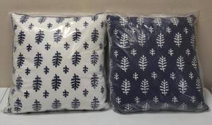 Decorative Pillows  (2) Matching - Blue & White - Inverse  NEW
