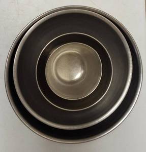 Assortment of Stainless Steel Bowls (4 ) Total