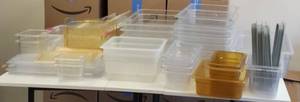 Restaurant Commercial Salad Bar Station Dividers and Station Containers