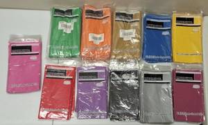 Unique  84in Diameter Round Plastic Table Covers in 11 Different Colors