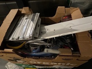 lot 79 image: box of misc hardware etc