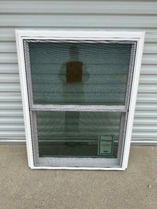 lot 91 image: #4 Provia Endure EN600 EN601 36x46 Double Hung Window w Screen & Double Strength Glass - Unused