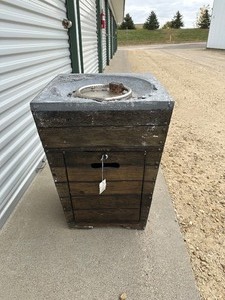 lot 95 image: Fire Table  Firepit - Used has deterioration to top
