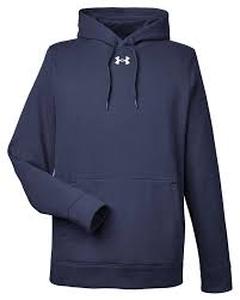 lot 10 image: Under Armor Pull Over Hoodie-Large-Navy Blue