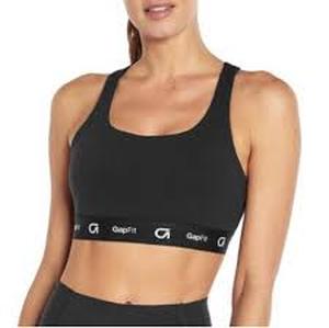 lot 45 image: GAP Fit Womens Moisture-Wicking Racerback Sports Bra-XXL-Black