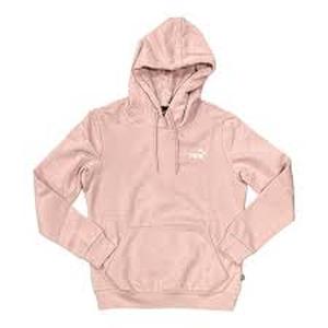 lot 53 image: PUMA Embroidered Pullover Hoodie-Large-Rose Quartz