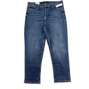 lot 70 image: Calvin Klein Womens Jeans Size 16 Vintage High Rise Soft Stretch Straight Leg
